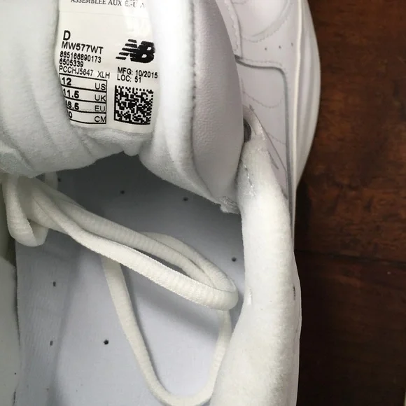 New Balance White Athletic Sneakers - Picture 7 of 9